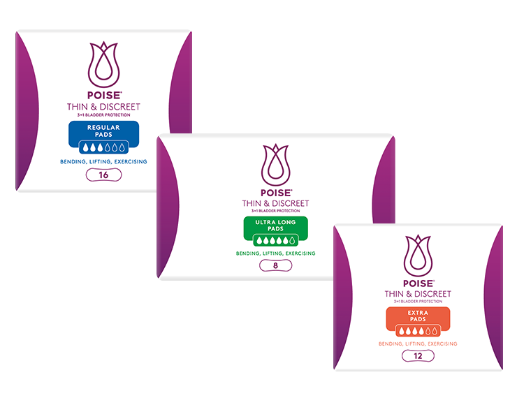 thin and discreet pads range